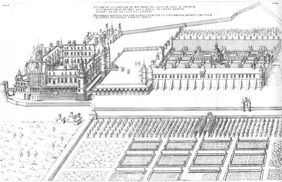 Engraving from Le Premier Volume des Plus Excellents Bastiments de France by Jacques I Androuet du Cerceau by Jacques I Androuet du Cerceau